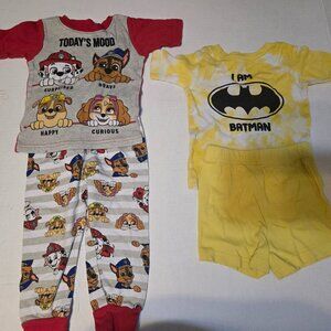 2T boys pajamas 2 pairs